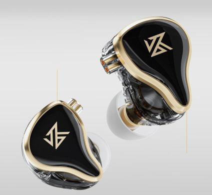 Гибридные внутриканальные наушники KZ Audio ZAS BLACK NO MIC 86103 фото