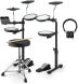 Donner Music DED-70 5 Drums 3 Cymbals with Drum Throne/ Sticks/ Headphone/ Audio Cable EC6700