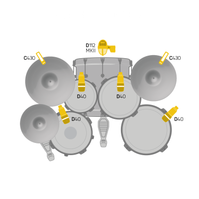 Комплект мікрофонів для ударних AKG  DRUM SET CONCERT I 2581H00160 фото