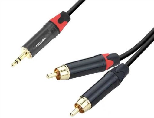 Міжблоковий кабель mini Jack-2xRCA 3m  ABCCABLS MA309L3 MA309L3 фото