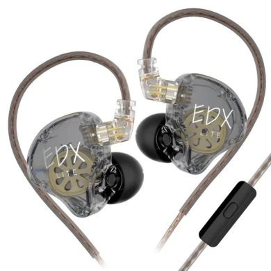 Внутриканальные наушники KZ Audio EDX Lite MIC GRAY 87625 фото