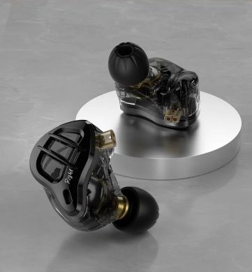 Гібридні внутрішньоканальні навушники KZ Audio ZAR BLACK NO MIC 86110 фото