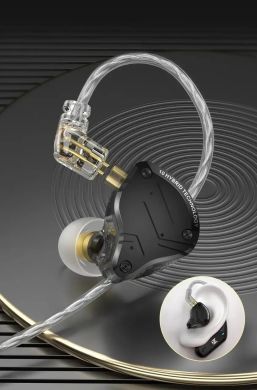 Вакуумні навушники KZ Audio ZS10 PRO X BLACK NO MIC 86095 фото