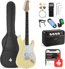 Donner Music DST-100 Sunburst Electric Guitar Kit Yellow EC1169 87534 фото