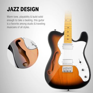 Donner Music DJC-1000S Sunburst Electric Guitar EC1407 87541 фото
