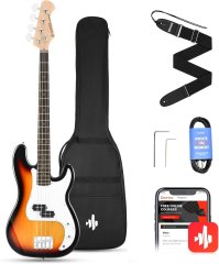 Donner Music DPB-510 Electric Bass Guitar Sunburst EC1227 87855 фото