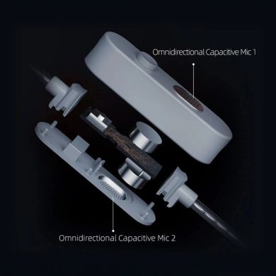 KZ Audio M2 Dual Mic Silver-Plated Upgrade Cable (47-42) 90246 фото
