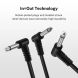Donner Music Guitar Patch Cable Black 6-Pack 15cm EC1049