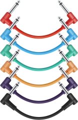 Donner Music 6 Inch Guitar Patch Cable Colored cable 6-Pack EC2010 87523 фото
