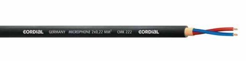 CORDIAL CMK 222 Чорний мікрофонний кабель Highflex (2x0,22 мм) 69780 фото
