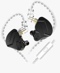 Гибридные внутриканальные наушники KZ Audio ZSN PRO X BLACK MIC 86097 фото