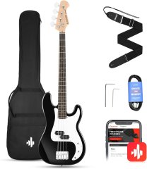 Donner Music DPB-510 Electric Bass Guitar Black EC1228 87525 фото