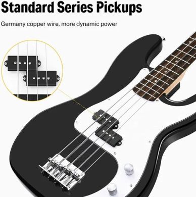 Donner Music DPB-510 Electric Bass Guitar Black EC1228 87525 фото