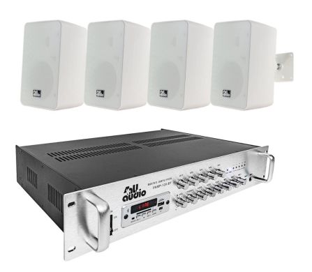 4all Audio SET 4xWALL 420 IP55 Black 1xPAMP-120-5Zi 90774 фото