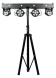 Набір світлових приладів FREE COLOR T-BAR KALEIDOSCOPE with stand