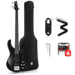 Donner Music DPJ-100 Electric Bass Guitar Black EC1386 87852 фото